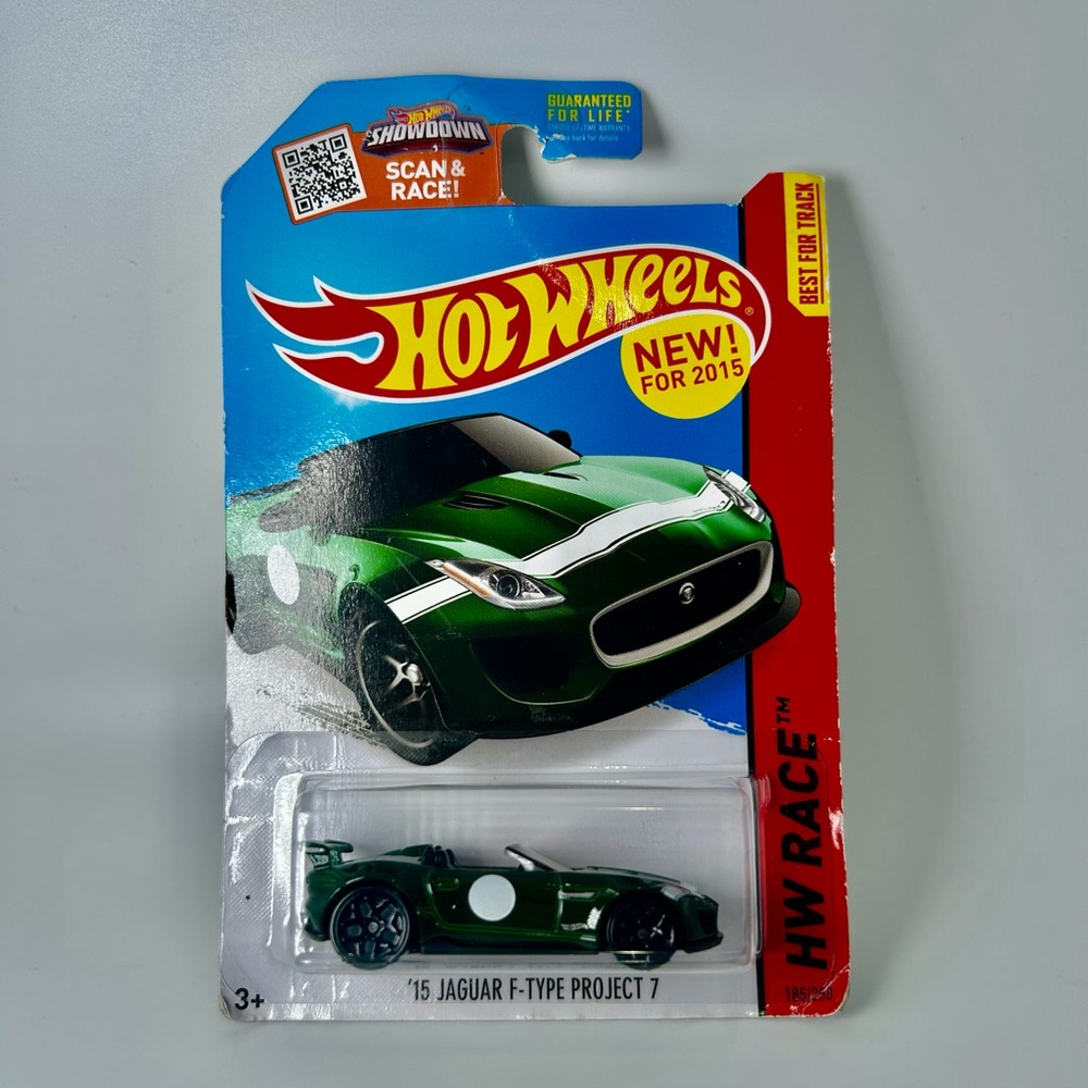 2015 Hot Wheels HW Race ‘15 Jaguar F-Type Project 7 Green NEW 185/250